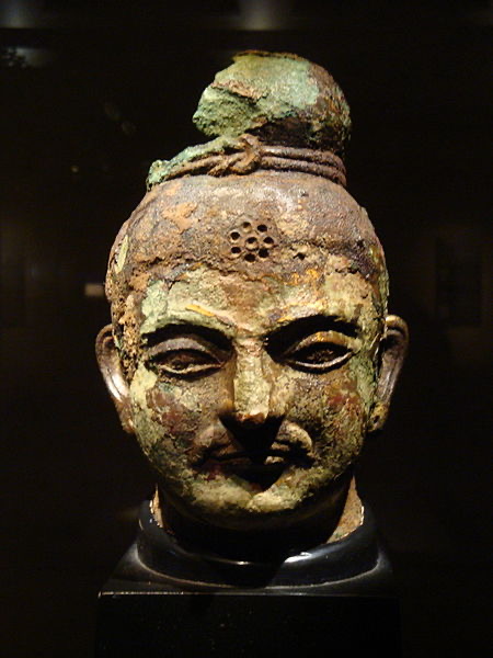 Found at Khotan site in Xinjiang, China. 3rd-4th century A.D. Collection of the Tokyo National Museum. 