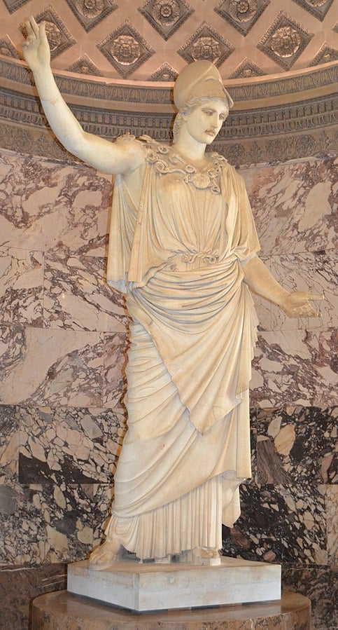 Greek Goddess Athena Pallas de Velletri, Louvre
