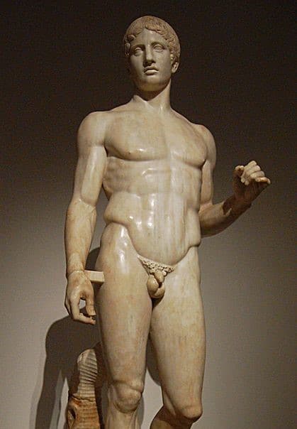 ancient greek statue doryphoros