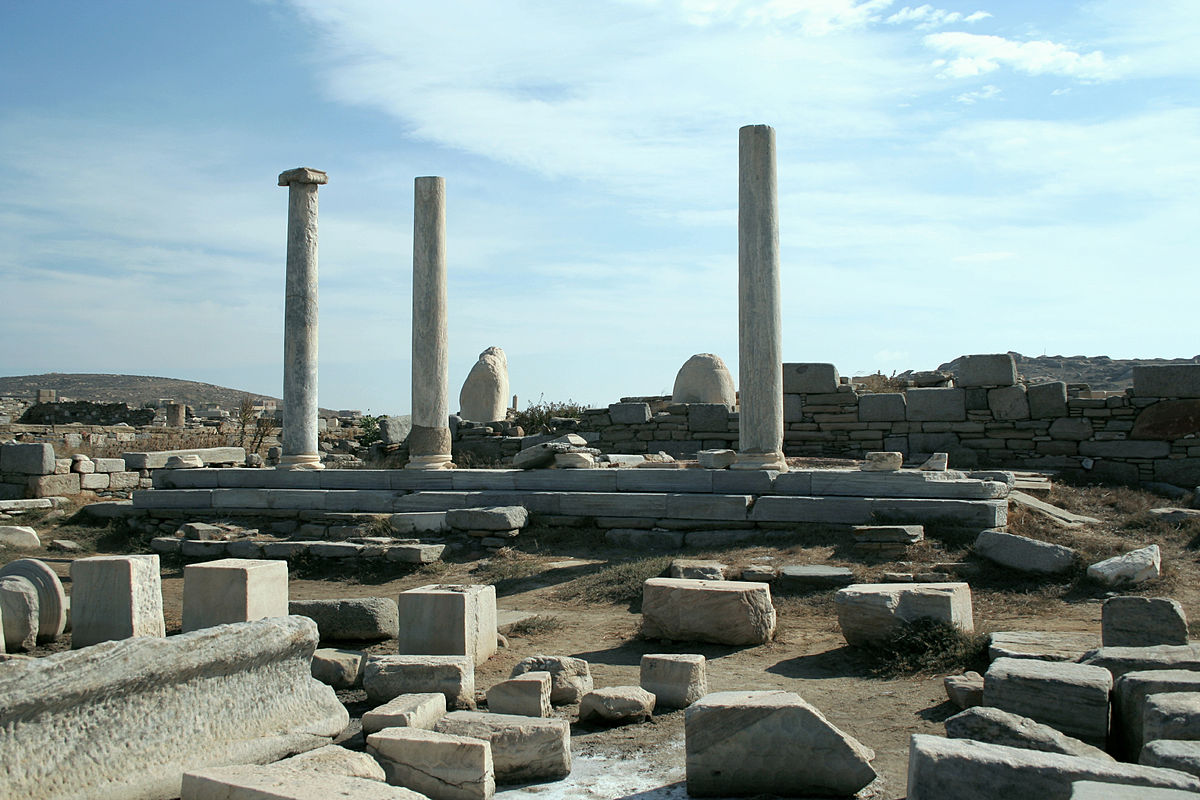 The Temple of Artemis at Delos. 