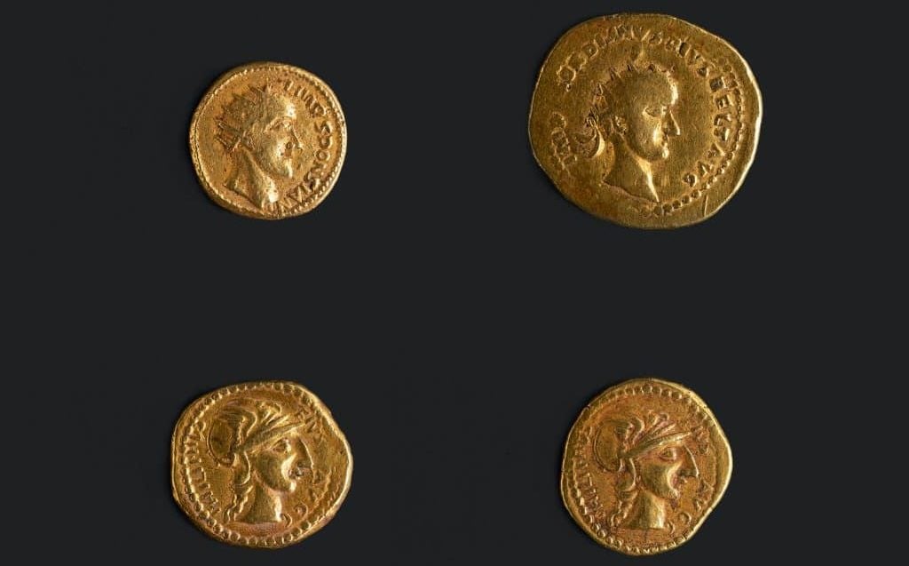  coin depicting and naming Sponsian roman emperor