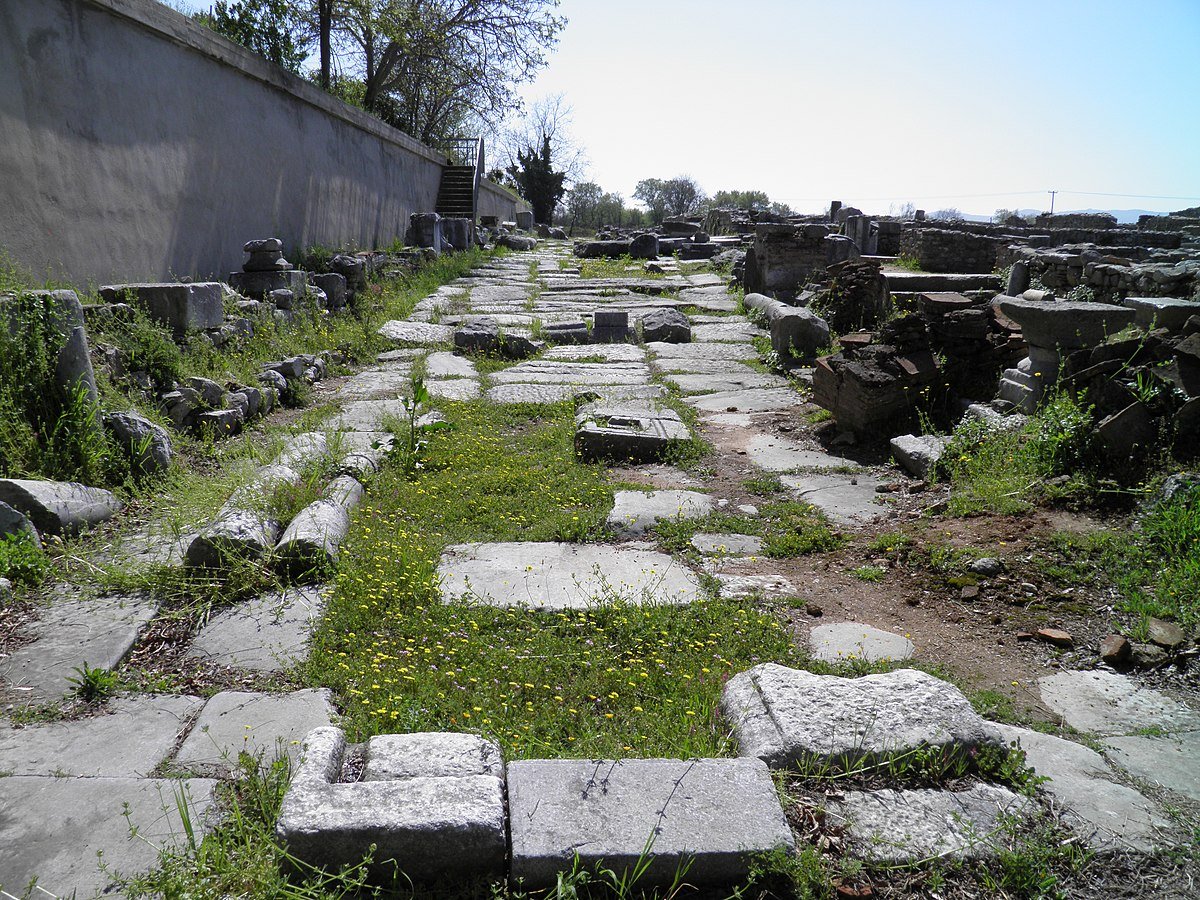 A portion of the Via Egnatia road running through Philippi