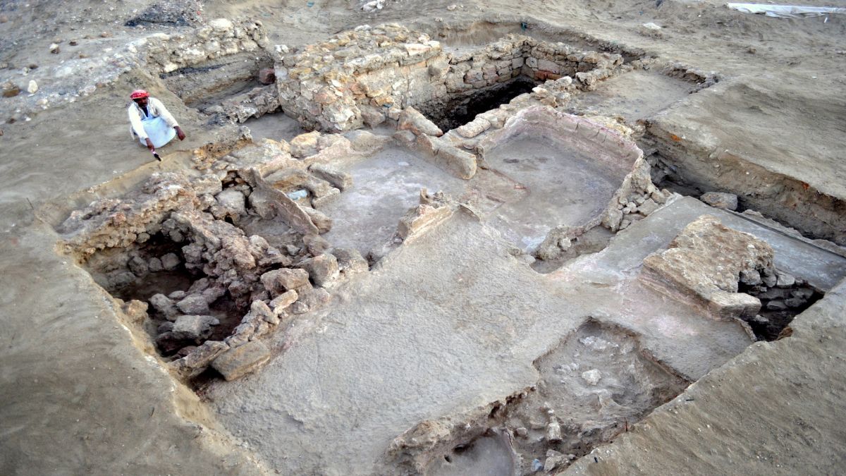 Ancient Greek Bath house in Berenike, Egypt