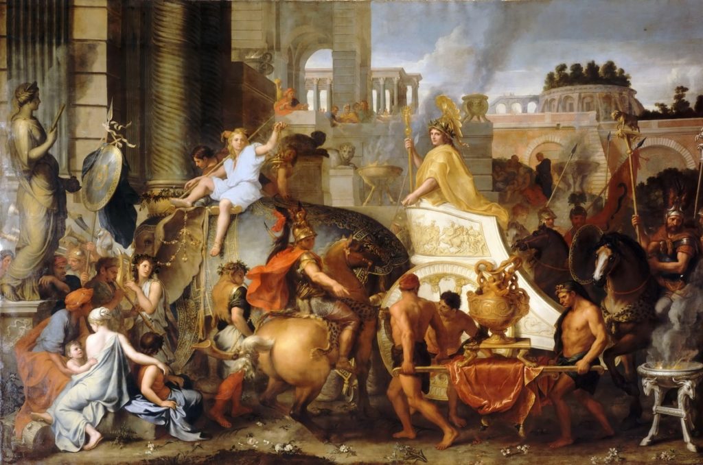 Alexander the great enters Babylon