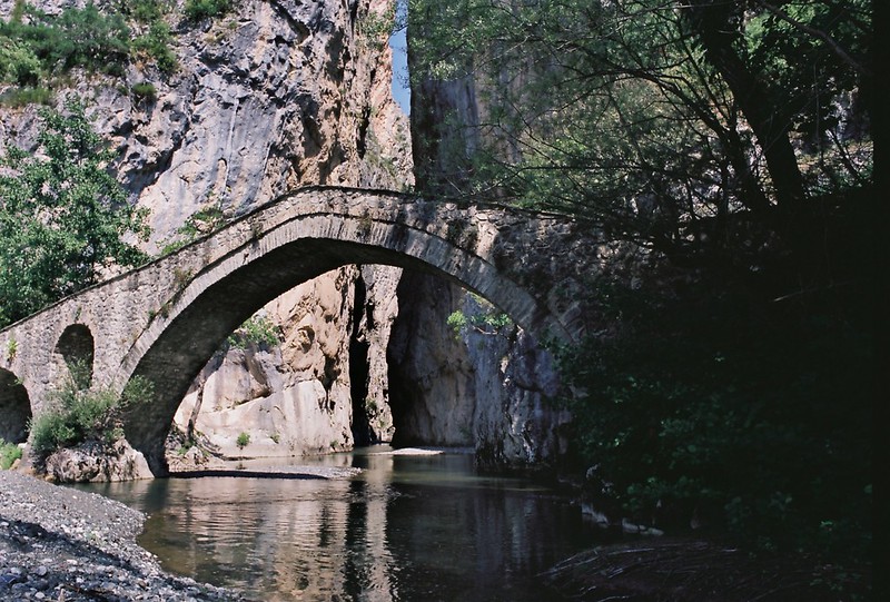 stone bridge at Portitsa, Grevena, Greece