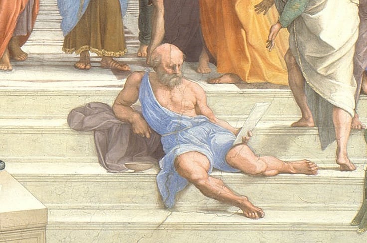 Diogenis, The Greek Philosophers 'Hiding' in Raphael's "School of Athens"