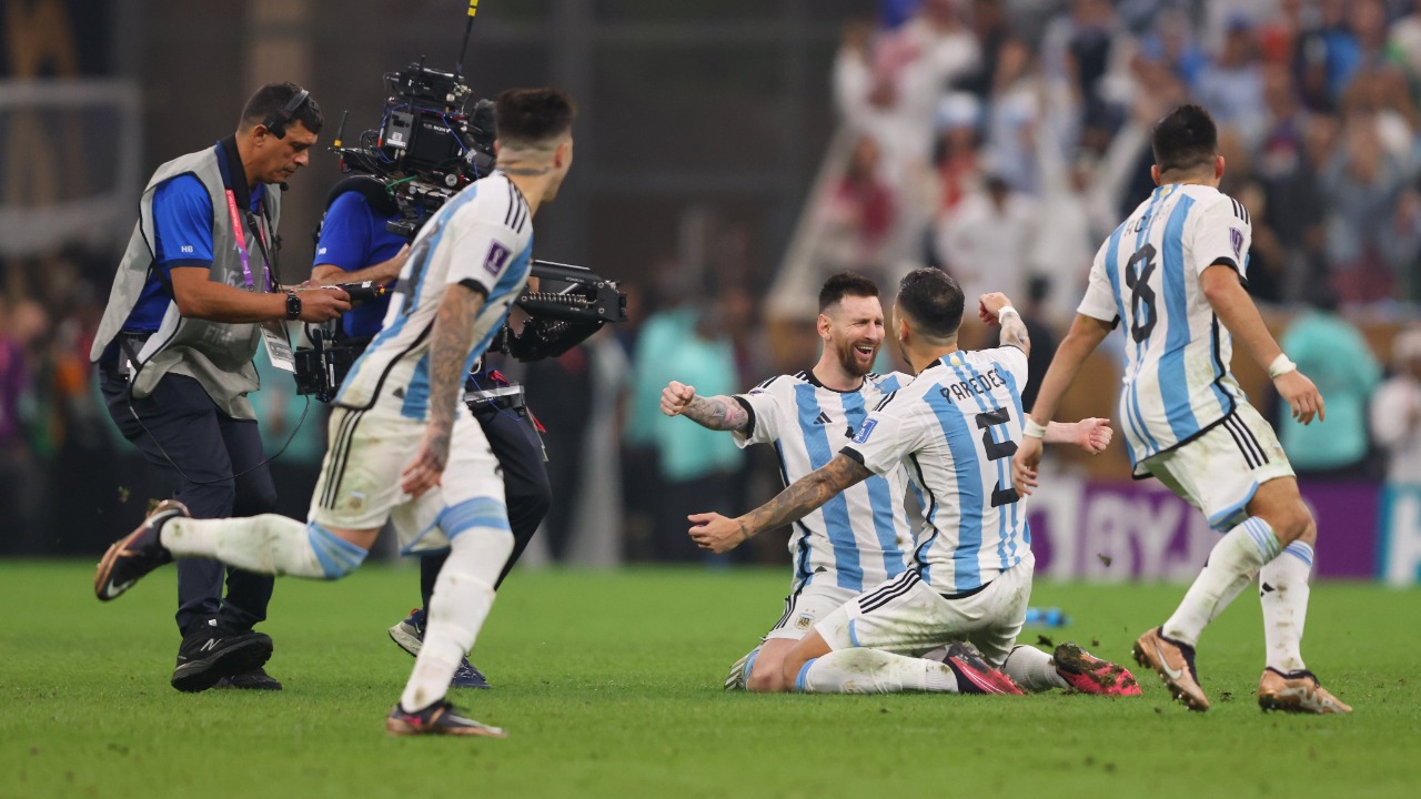 Argentina winning the 2022 FIFA World Cup