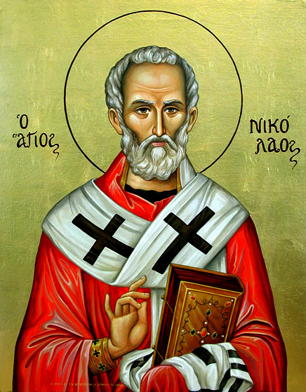 Byzantine Style Icon of Saint Nicholas
