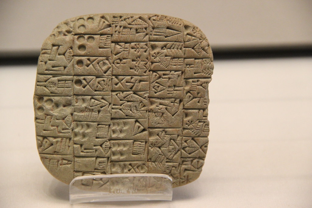 Cuneiform clay tablet