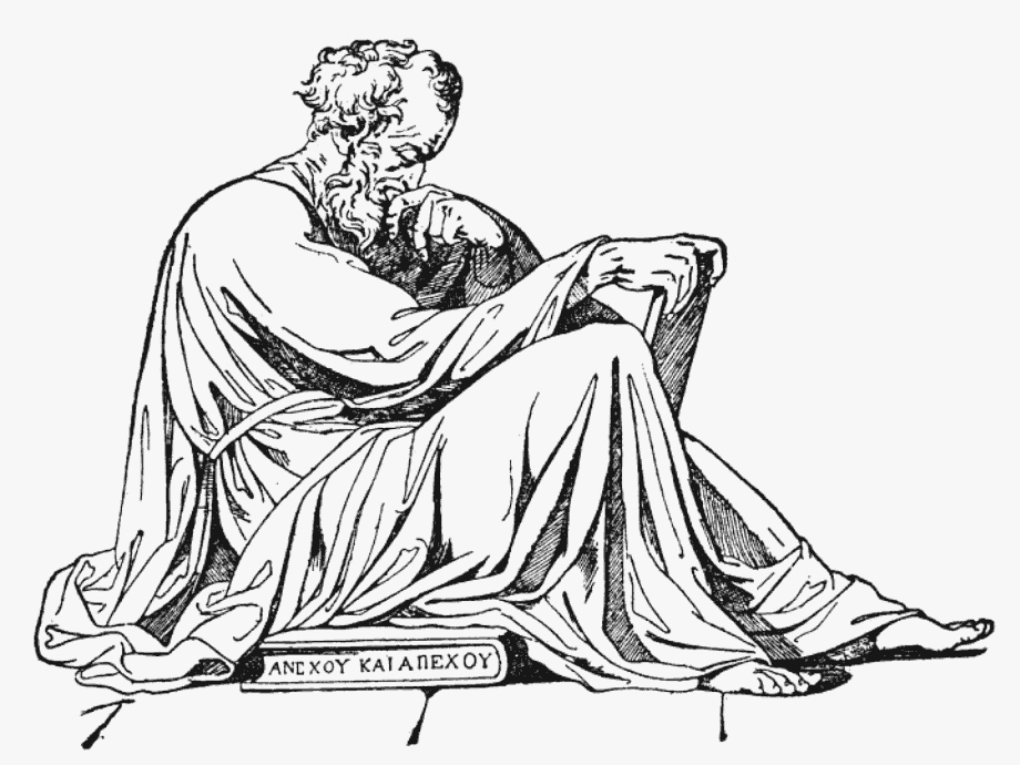 Drawing of Epictetus