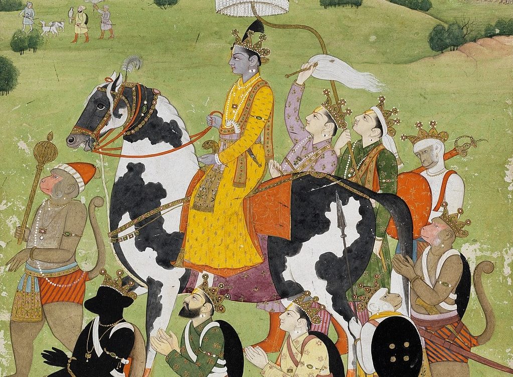 Lord Rama in Great Indian epic poem Ramayana
