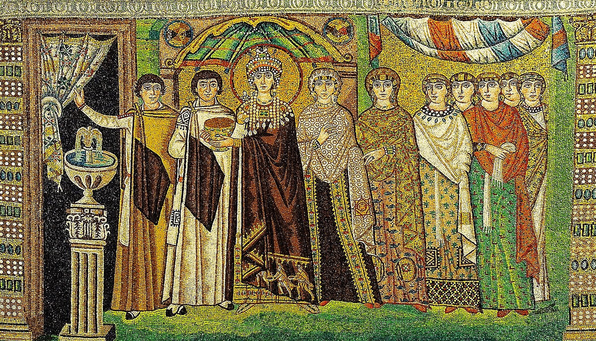 Mosaic depicting Empress Theodora