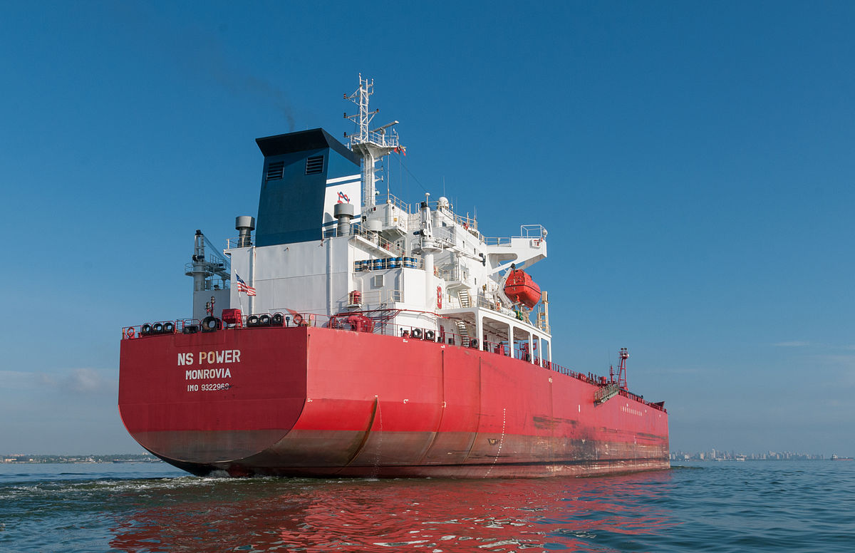 Oil tanker carrying Russian oil