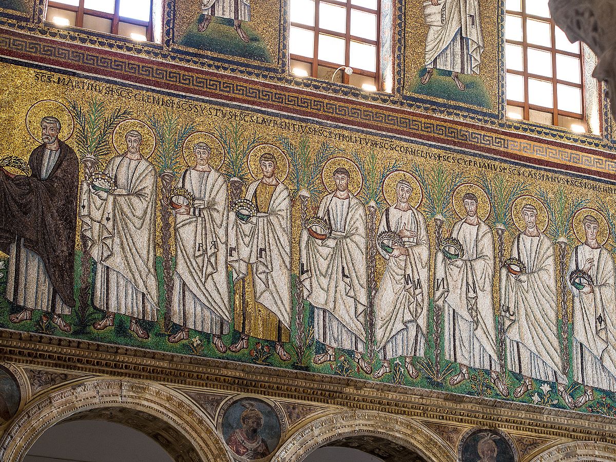 Mosaics at the Ravenna Basilica of Sant'Apollinare Nuovo 