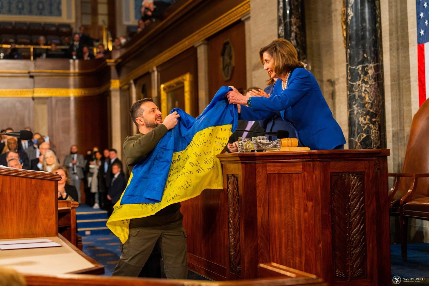 Ukrainian President Volodymyr Zelenskyy addressed the US Congress on Wednesday