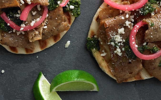 Churrasco-Style gyros street tacos
