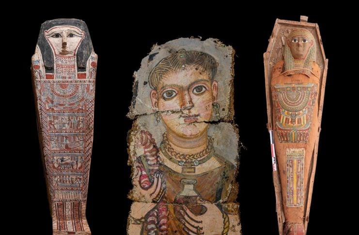 Greek Mummy Portraits,  Discovered in Fayoum, Egypt