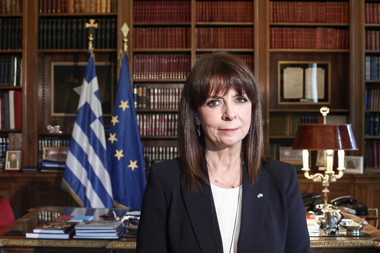 Greek President Katerina Sakellaropoulou