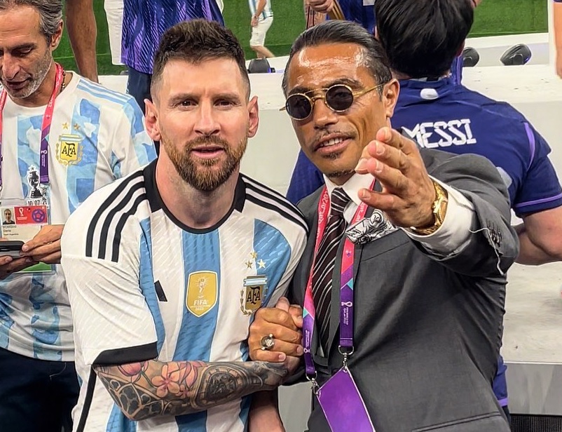 Salt Bae Lionel Messi world cup final 
