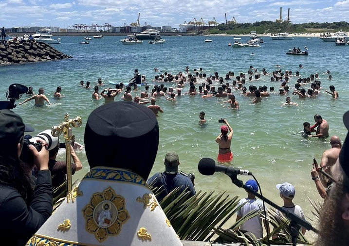 Blessing of the Waters ceremony in Sydney, January 8, 2023.