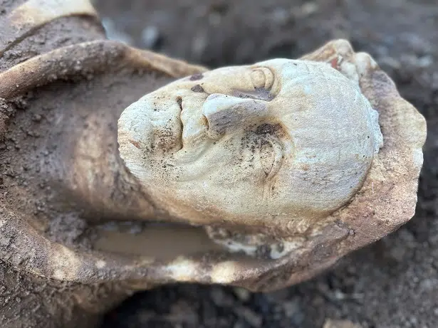 Statue of man in Hercules headdress discovered in Rome
