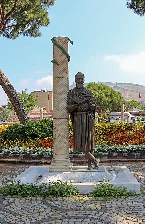 Modern statue of Galen in his hometown of Pergamon