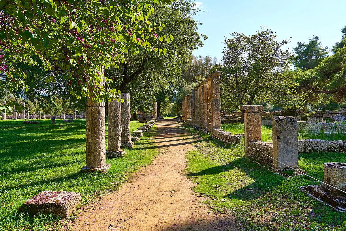 The palaestra in ancient Olympia