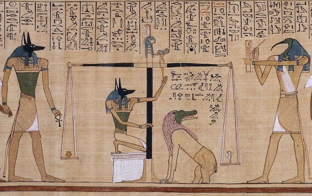 Egyptian papyrus book of the dead