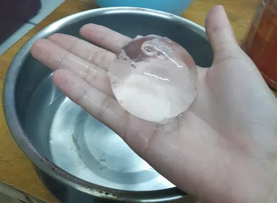 edible water blob, invention saving the world