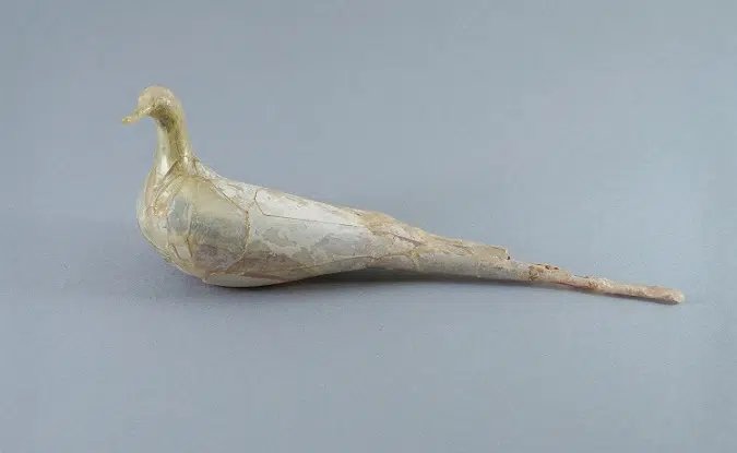 Bird-shaped perfume vessel from Minoan Crete.