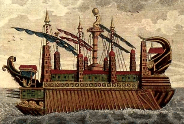 The Syracusia, designed by Archimedes