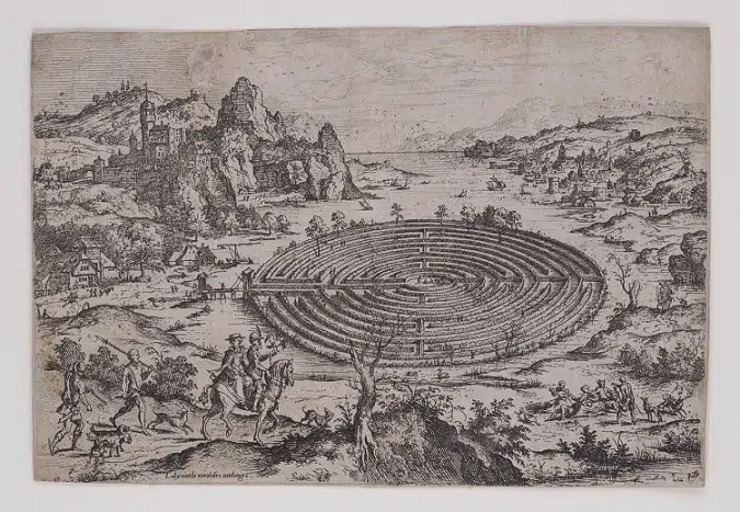 The Cretan Labyrinth, after Mathjis Cock