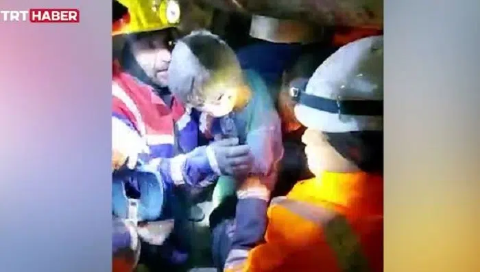 Boy in Turkey earthquake