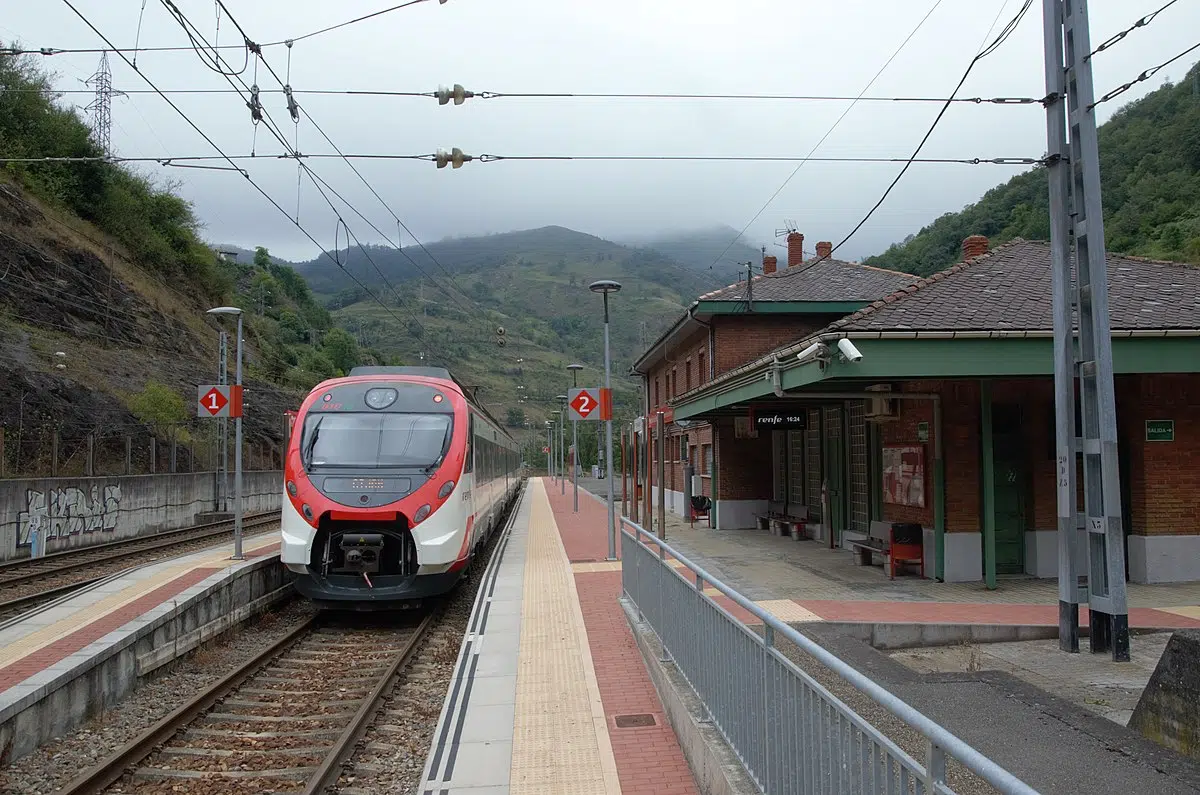 Train in Asturias, Spain