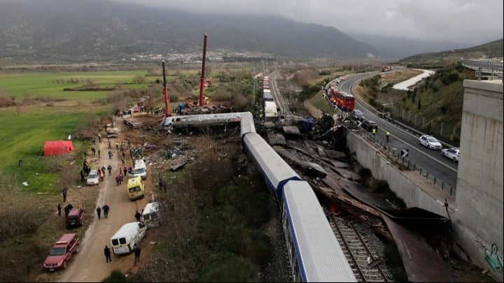 Train crash Greece