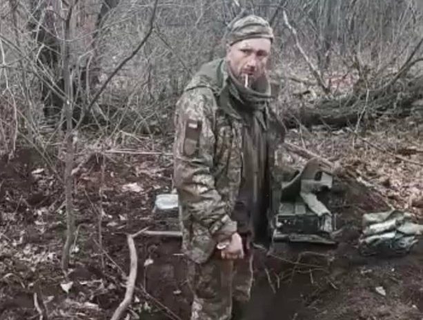 Alleged executio of Ukrainian soldier 