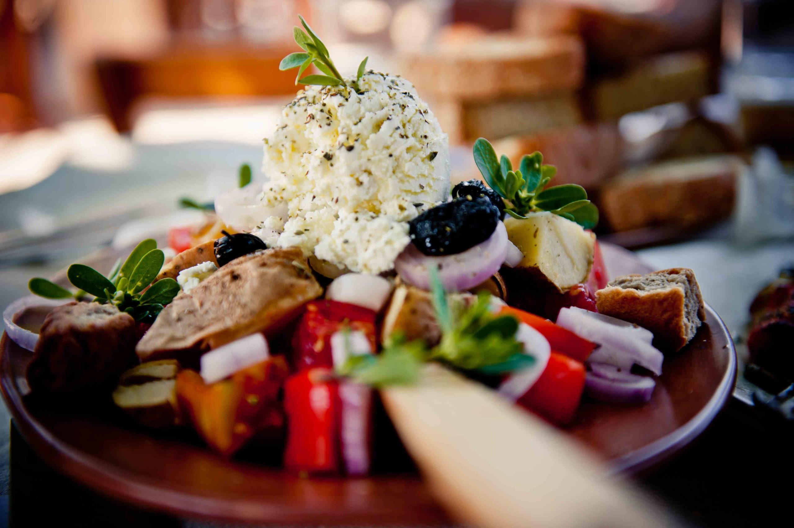 Dakos Greek salad