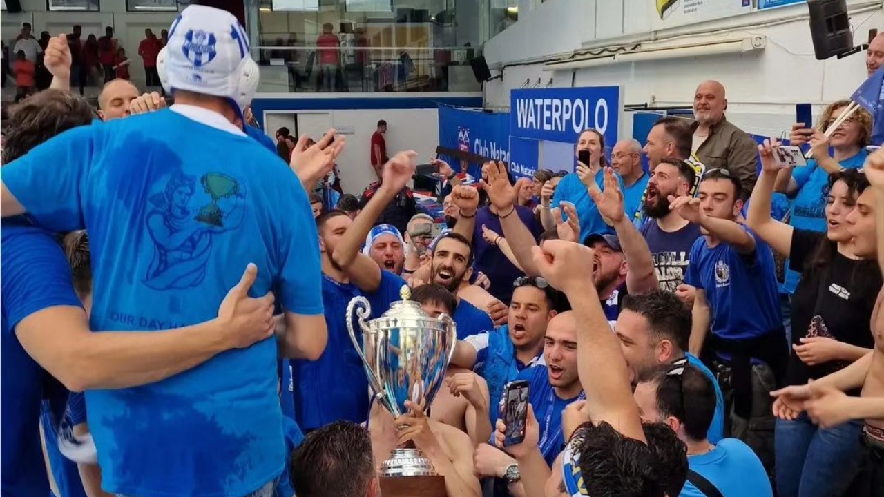 Greek water polo team Apollon Smyrnis wins european champions league, LEN Challenger Cup