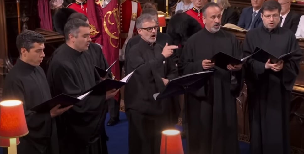 Byzantine Chant Ensemble Sing at King Charles' Coronation.