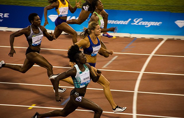 Torie Bowie in the 2016 Doha Diamond League