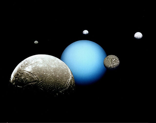 Uranus' biggest moons may have hidden oceans located deep beneath their icy crusts