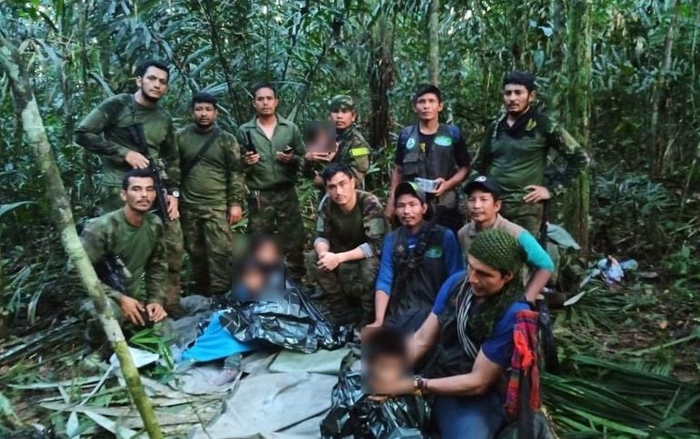Missing children found in Colombian jungle