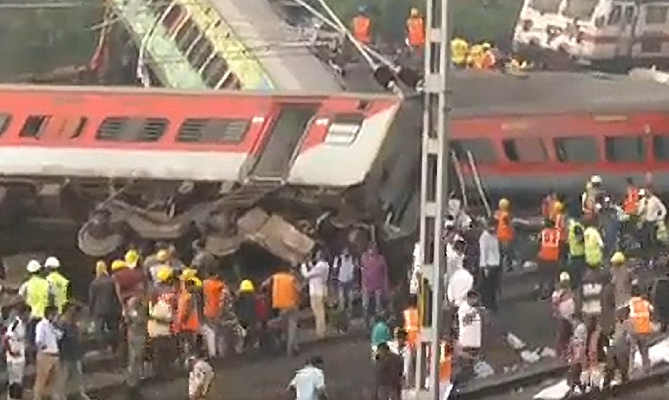 Train collision India 