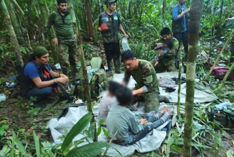 Colombia missing children found in jungle