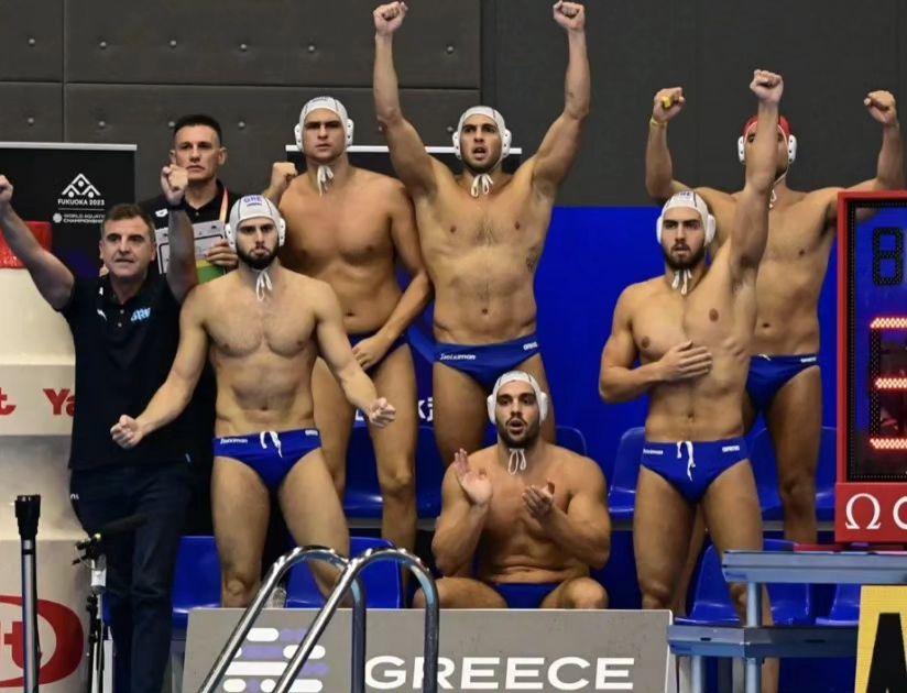 The Greek national men's water polo team 2023.