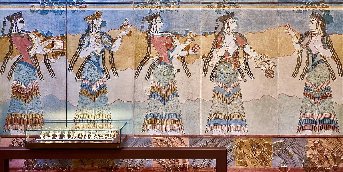 mural, palace of Thebes