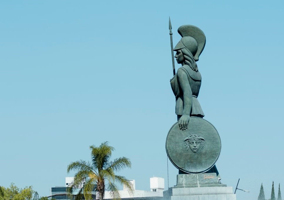 La Minerva statue in Guadalajara, Jalisco, Mexico. 