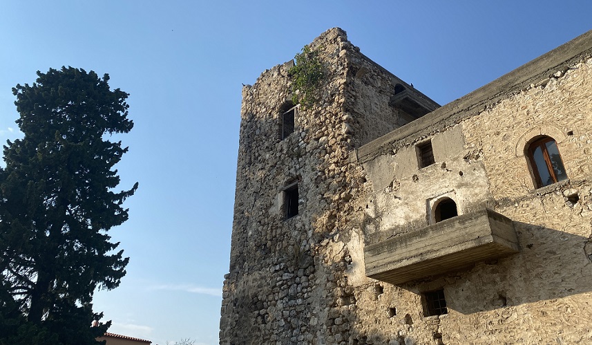 Medieval Tower of Rovies, Evia, Greece.