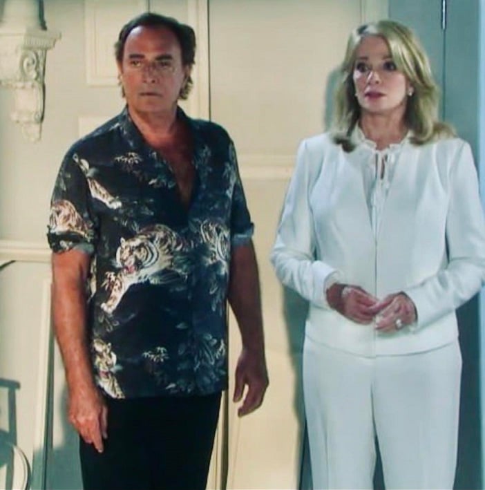 Thaao Penghlis and Deidre Hall in Days of our Lives.