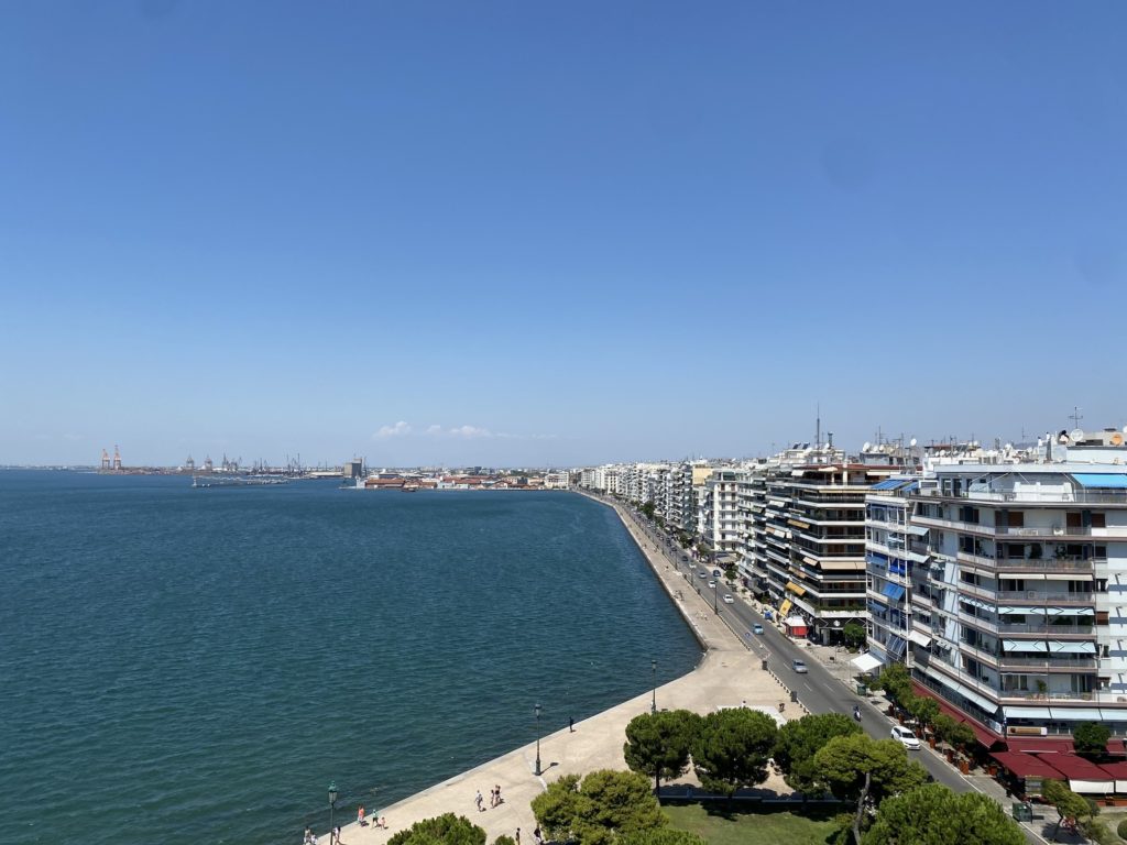 View on the Thessaloniki waterfront